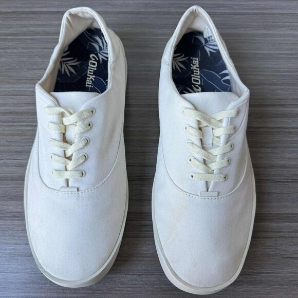 OluKai Tradewind Men's Lightweight Sneakers Size 11 $100 in Off White - Picture 4 of 14